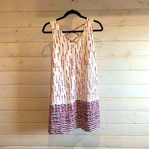 Skies Are Blue | White Dress w Cross Back